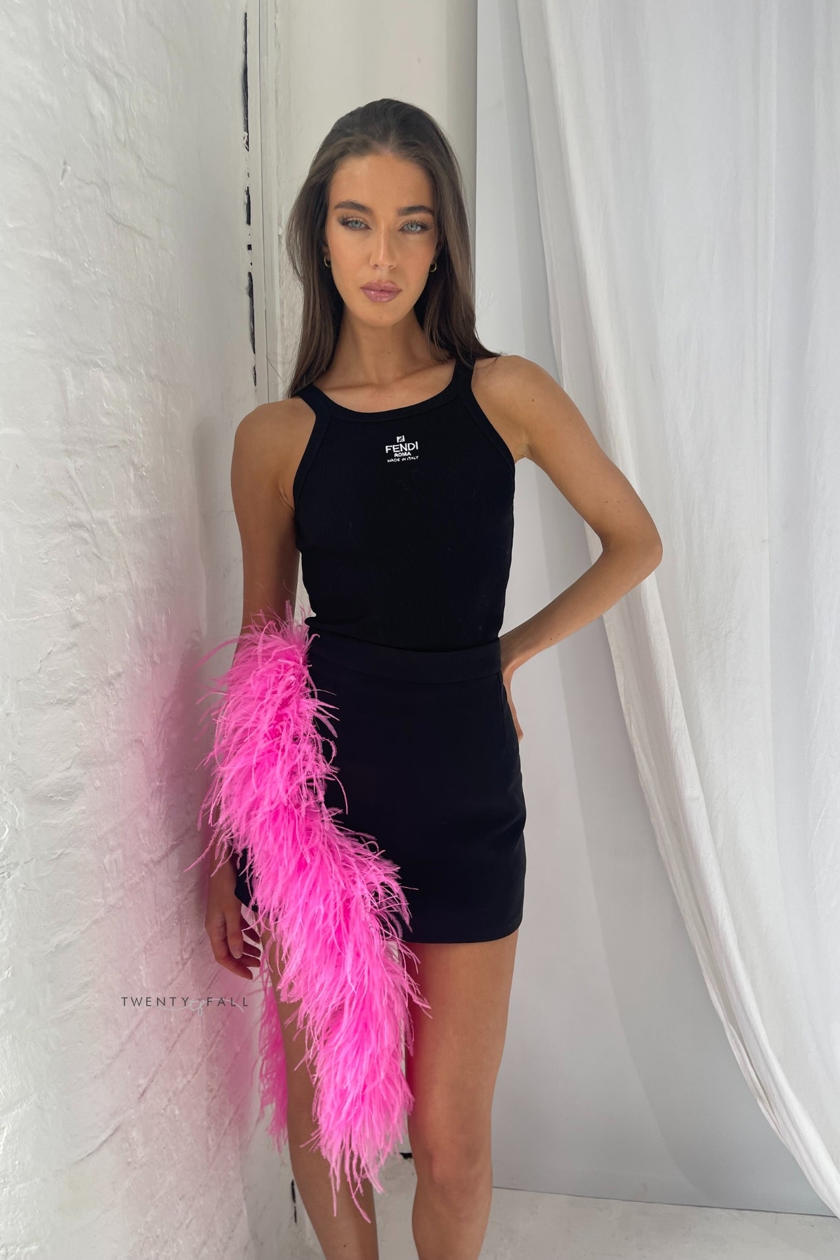 Feather Trim Skirt