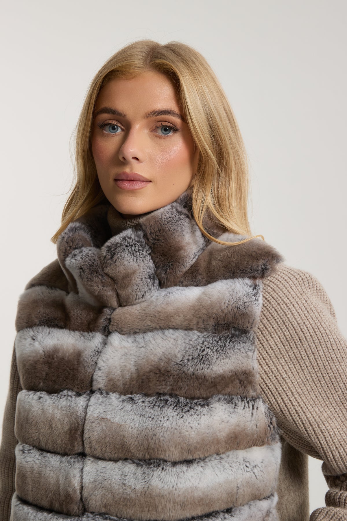 Marlene Rex Fur Cardigan