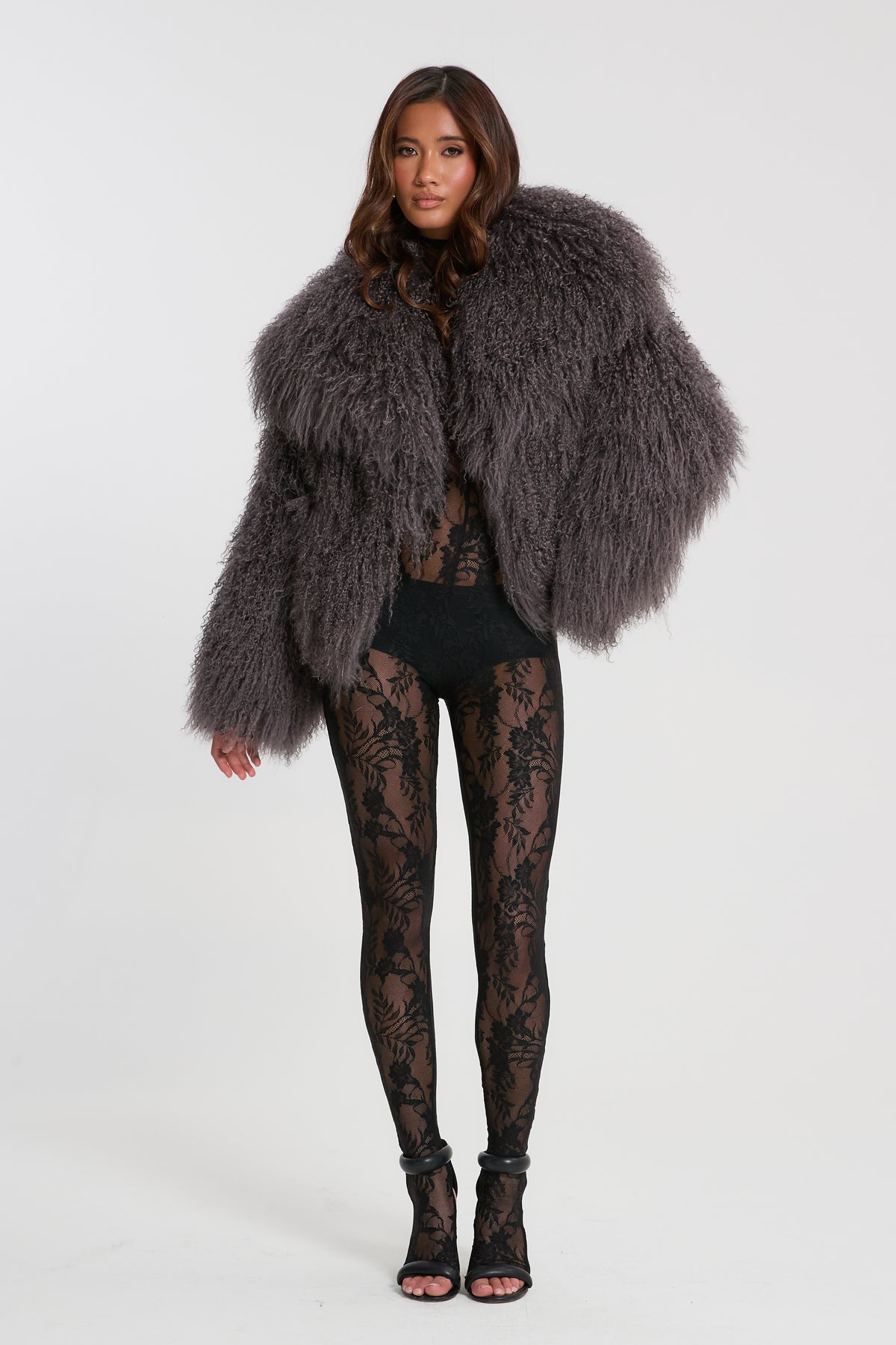 Lula Mongolian Fur Coat