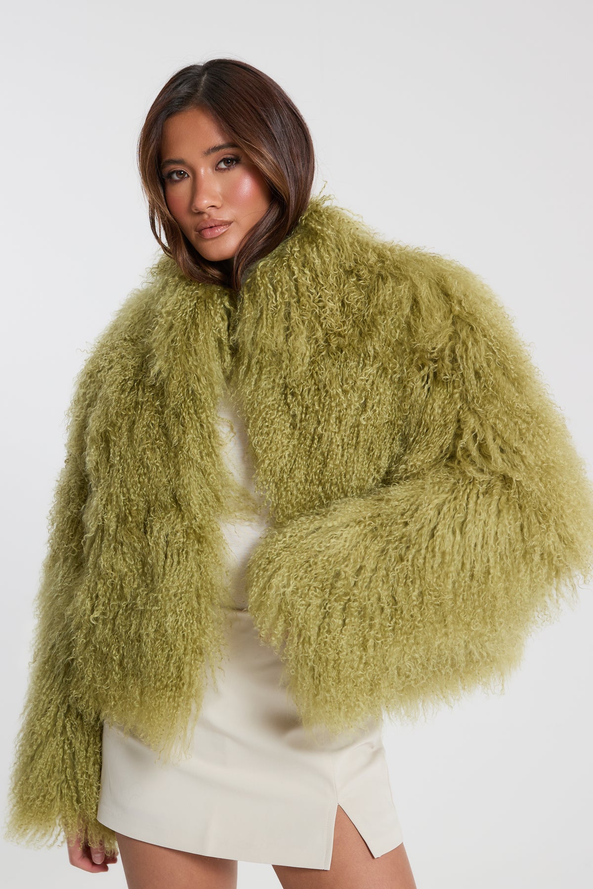 Stella Mongolian Fur Coat