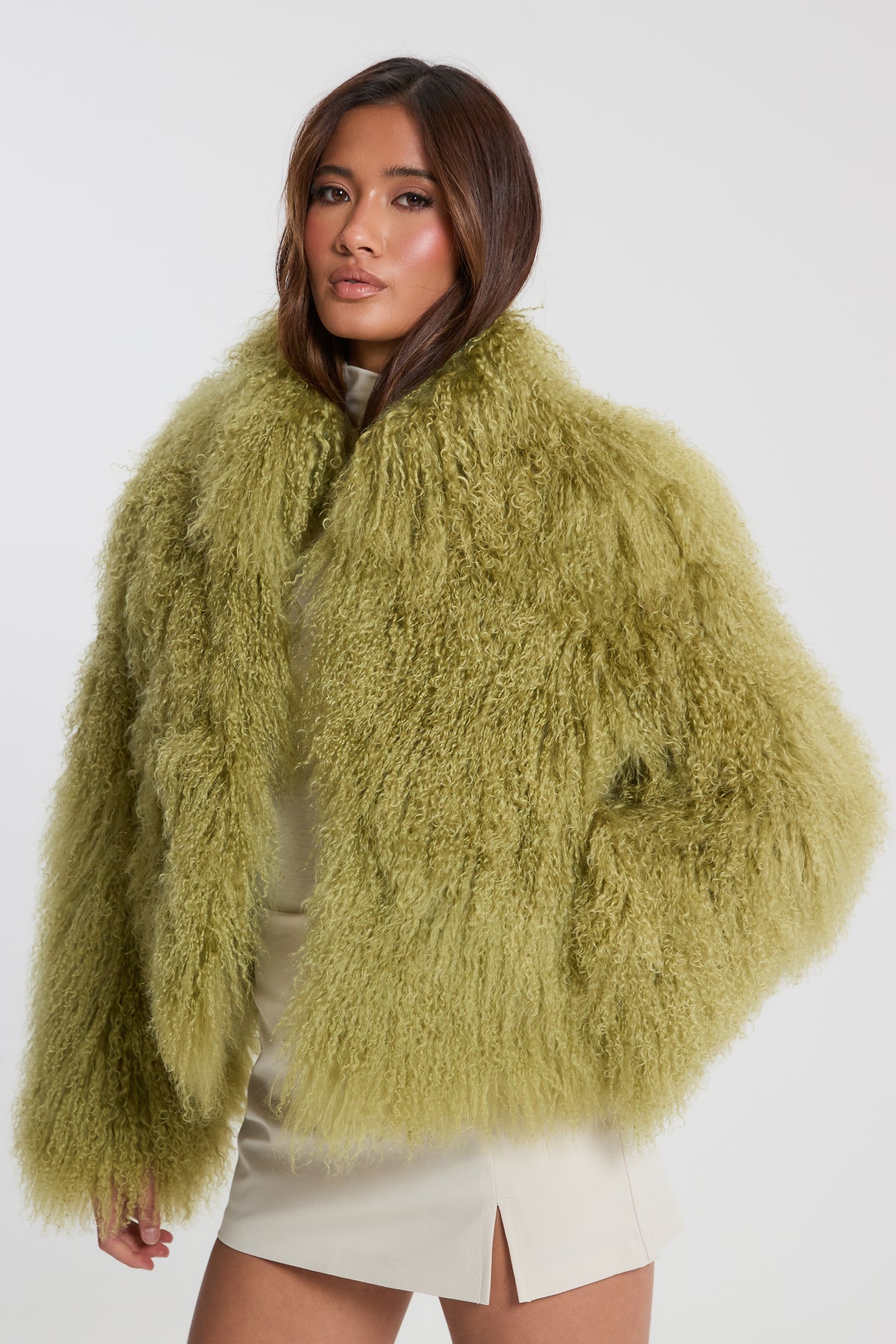 Stella Mongolian Fur Coat