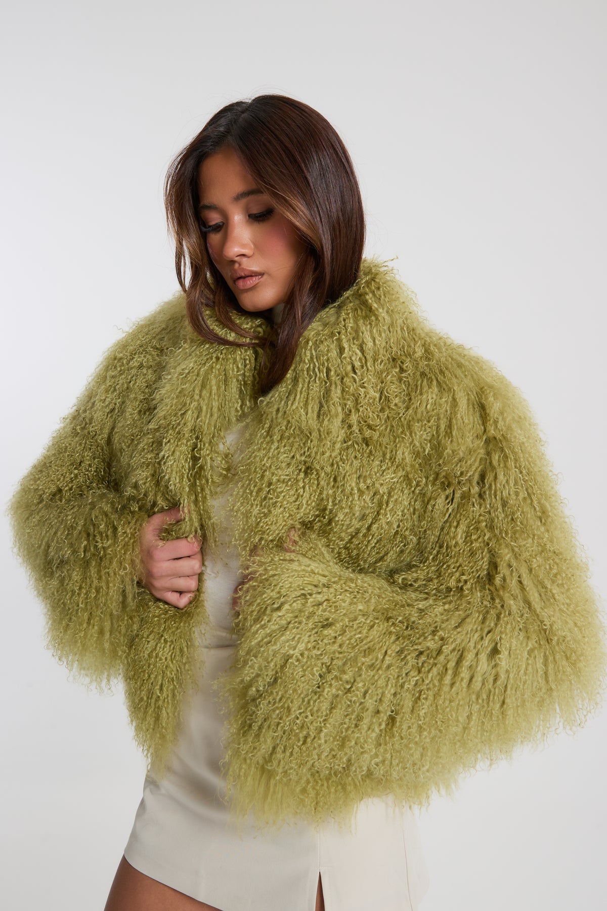 Stella Mongolian Fur Coat