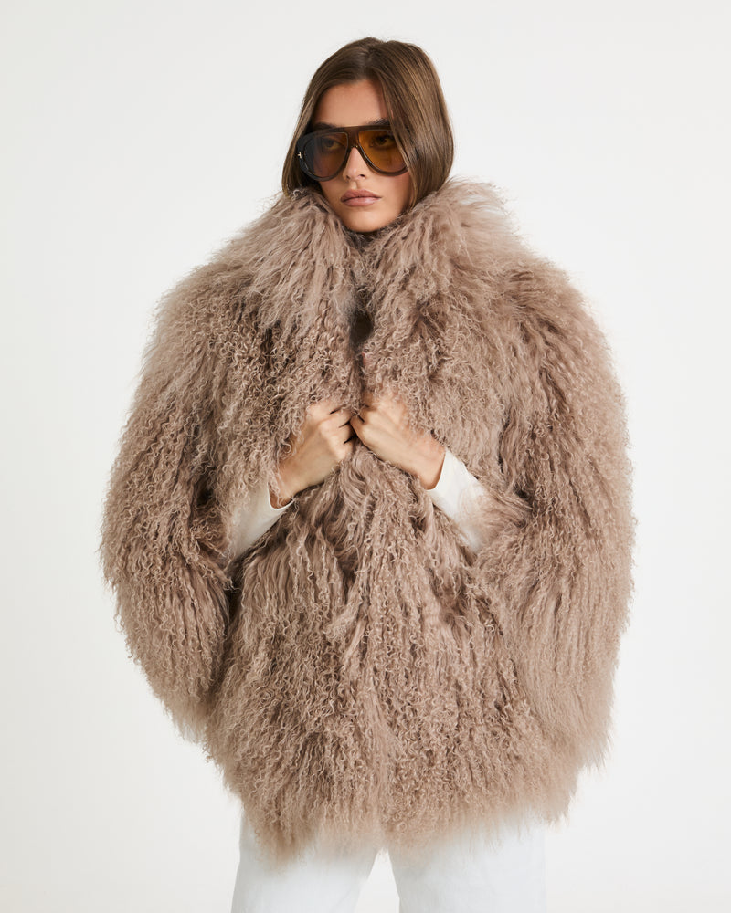 Roberta Mongolian Fur Coat