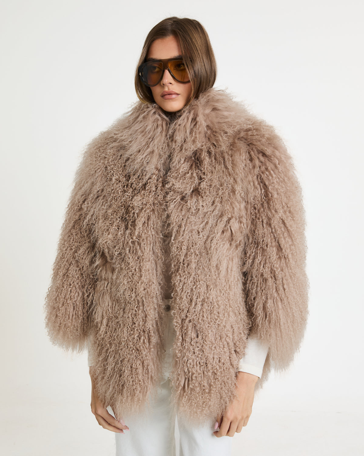 Roberta Mongolian Fur Coat