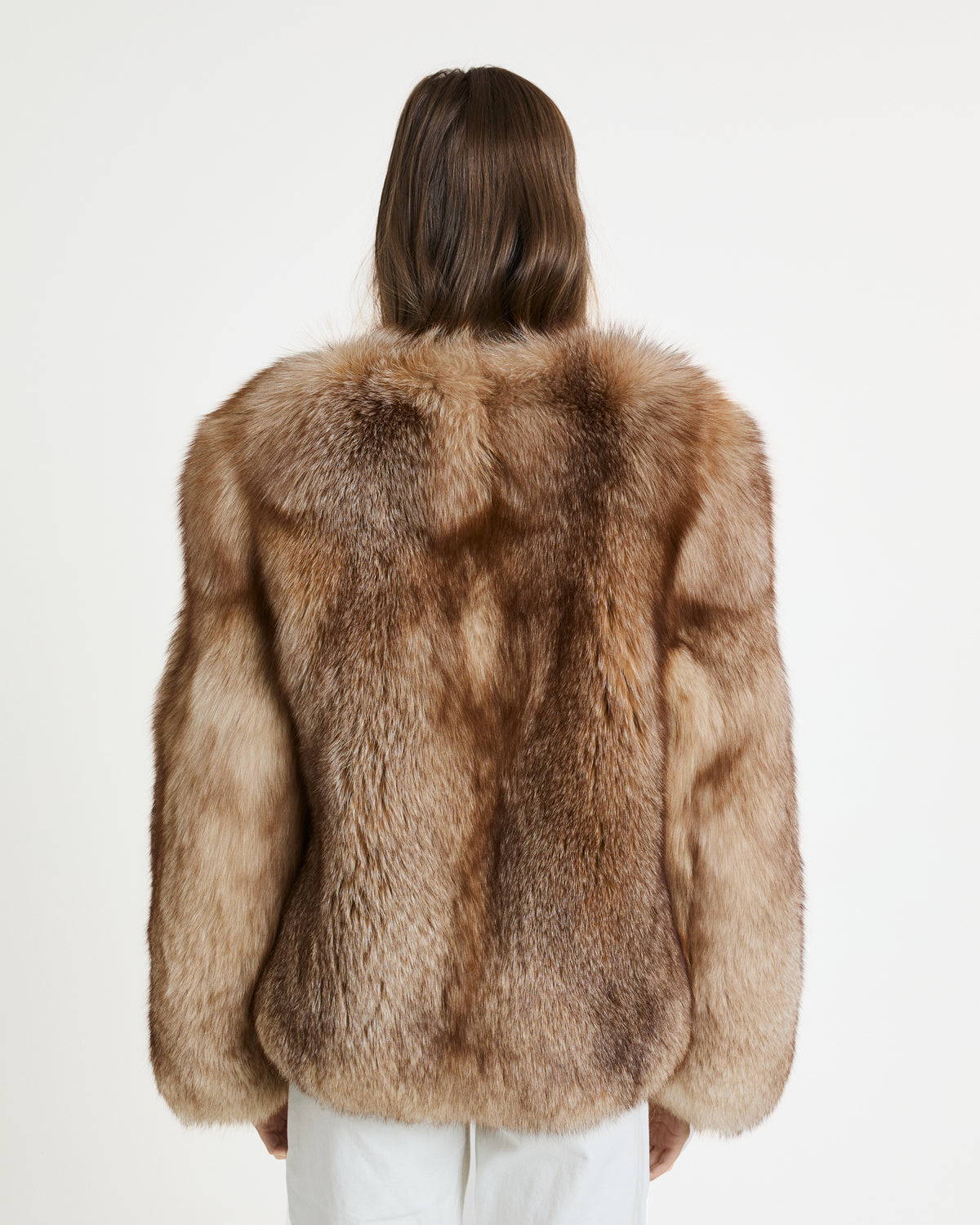 Mocha Fox Fur Full Pelt Coat