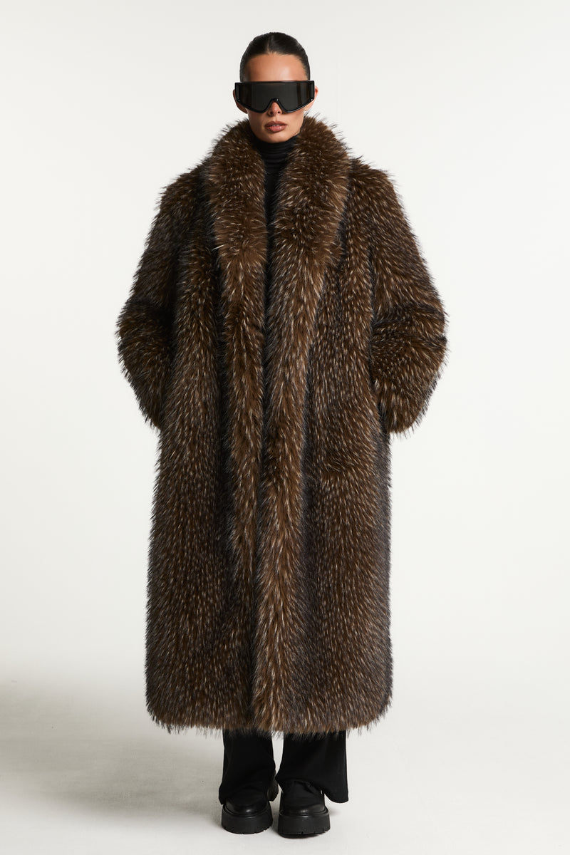 Frankie Luxury Long Faux Fur Coat