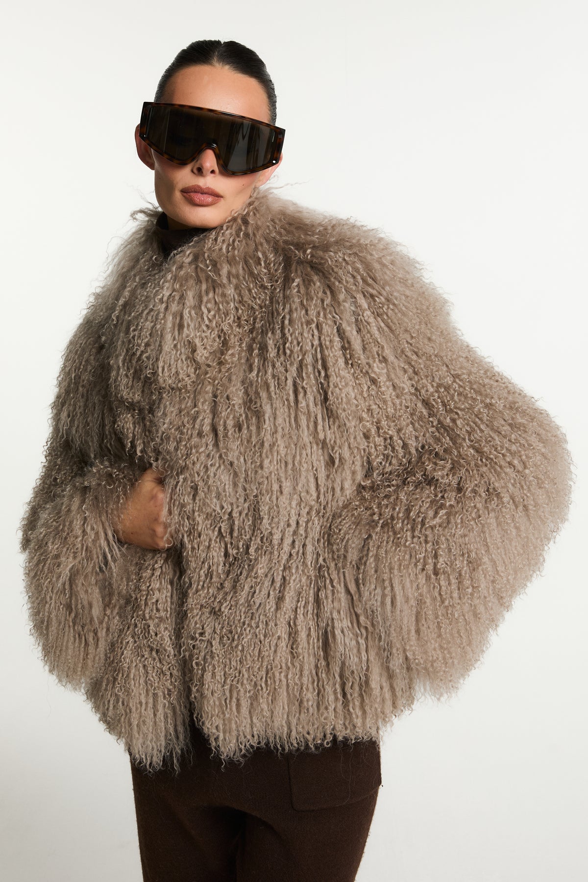Stella Mongolian Fur Coat