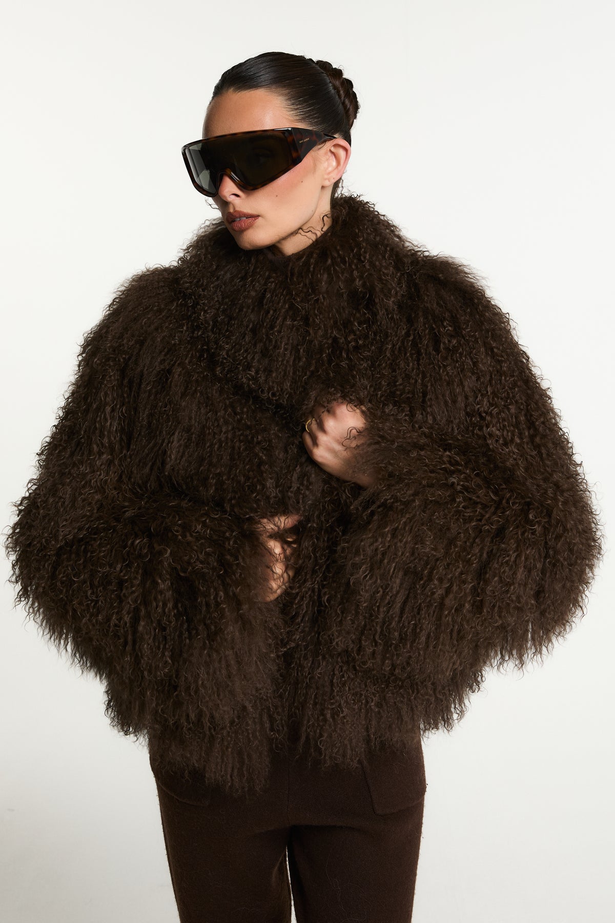 Stella Mongolian Fur Coat