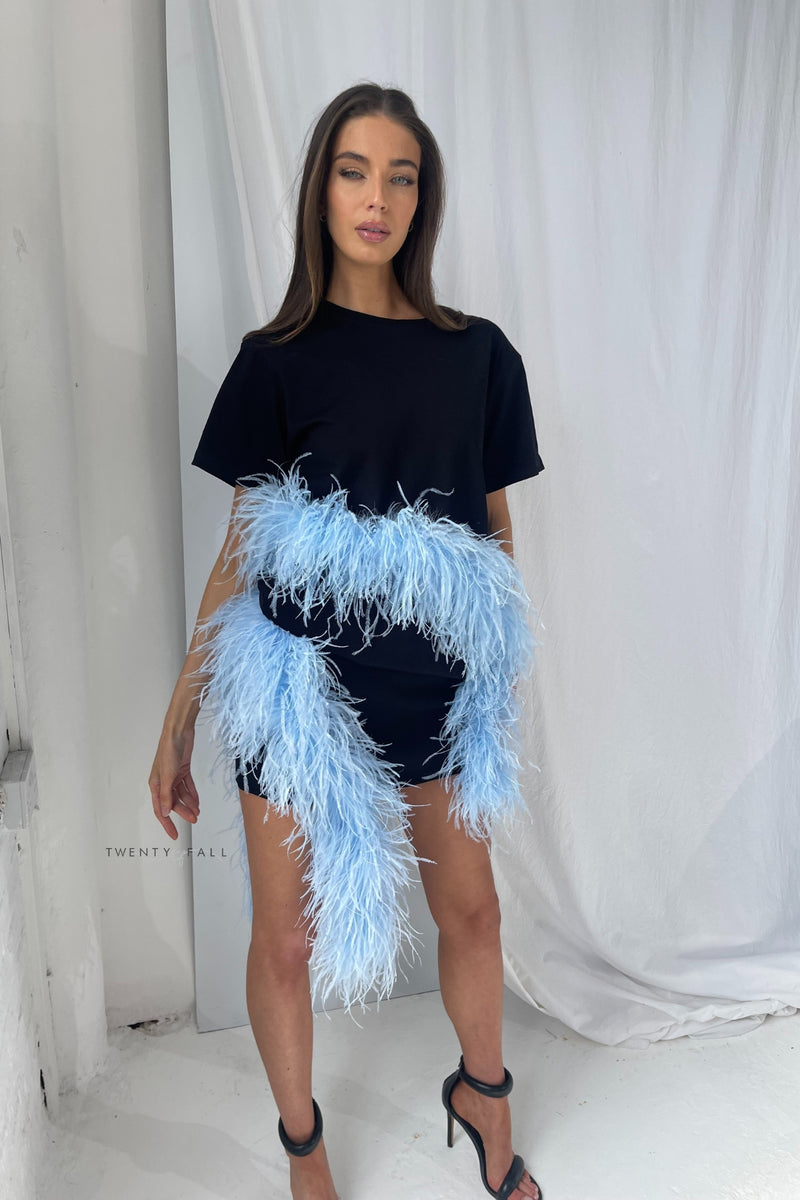 Feather Trim Skirt