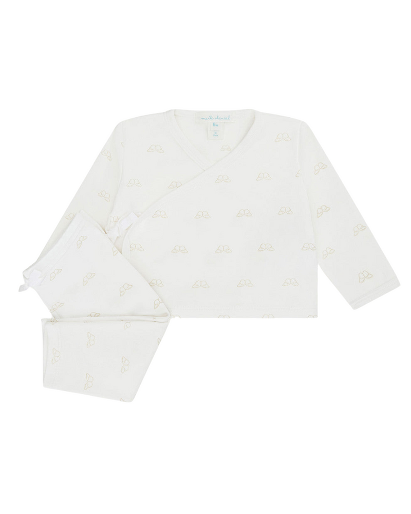Angel Wing Two Piece Wrap Set