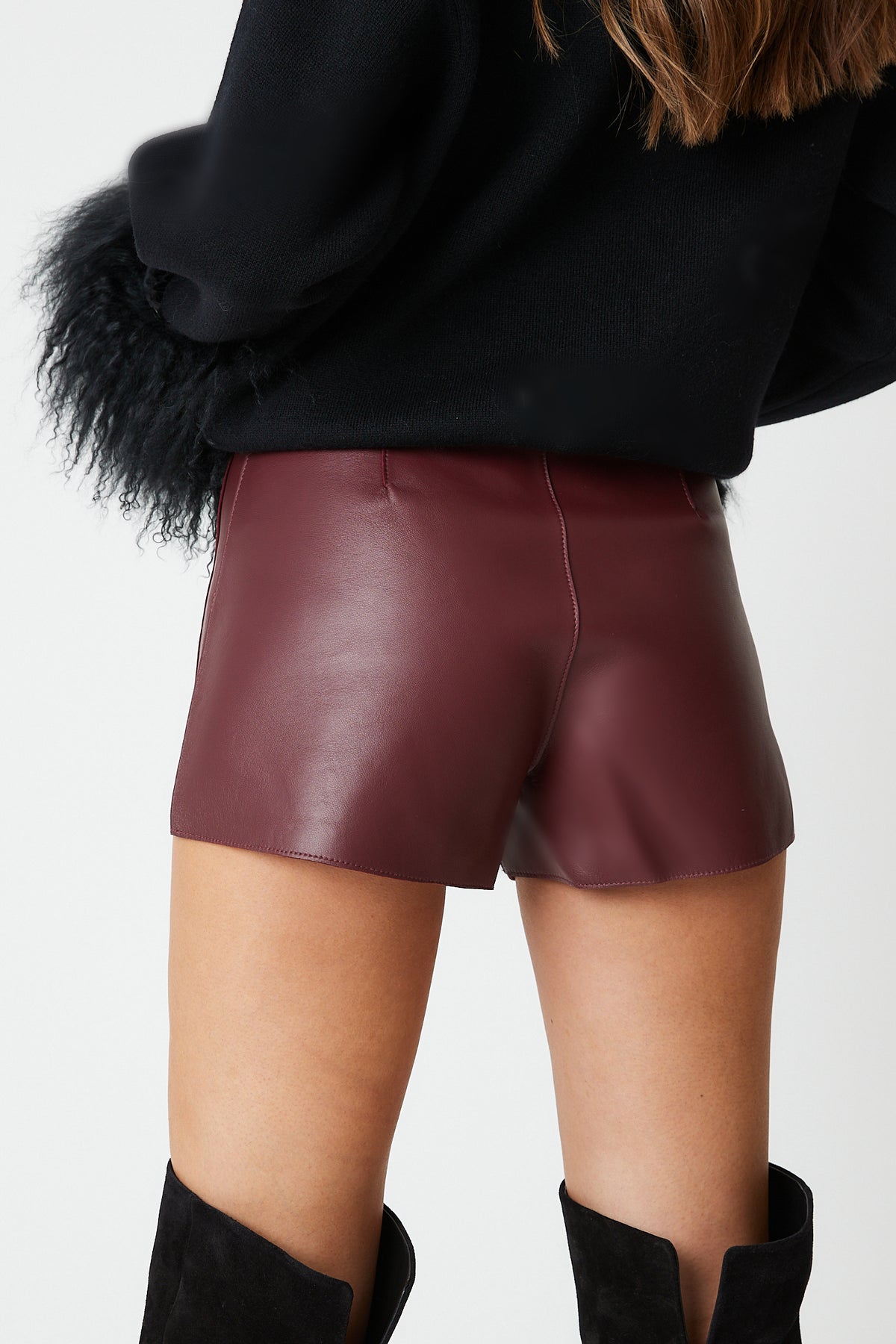 Sofia Leather Shorts