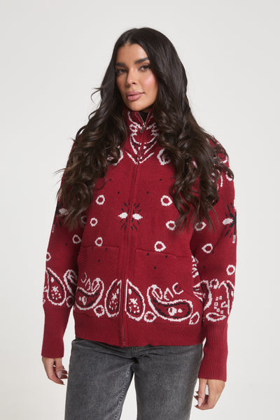 Giulia Zip Up Cardigan – TwentyFall