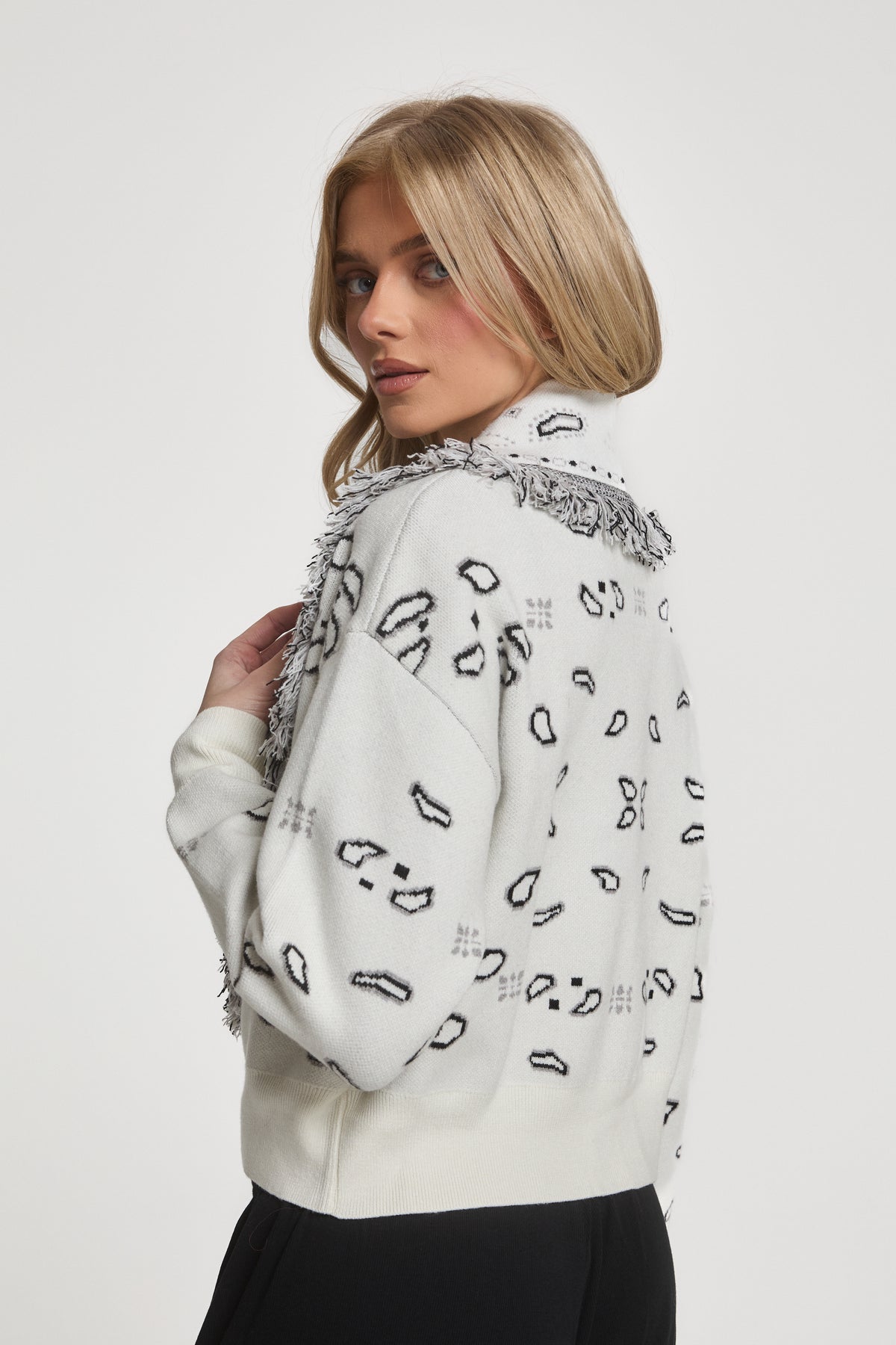 Greta Wool Cropped Cardigan