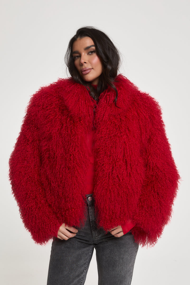 Stella Mongolian Fur Coat