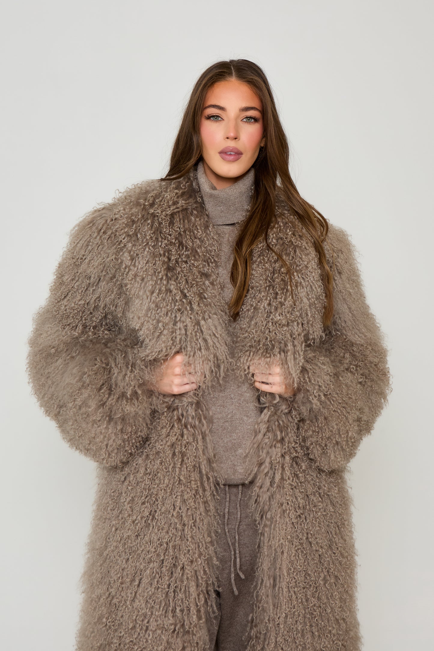 Romy Long Mongolian Coat