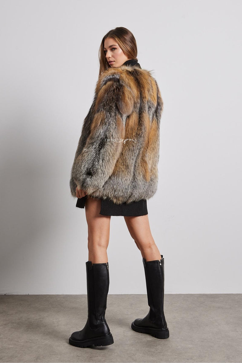 Talia Full Pelt Natural Fur Coat