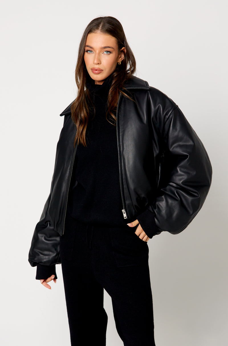 Fallon Leather Coat