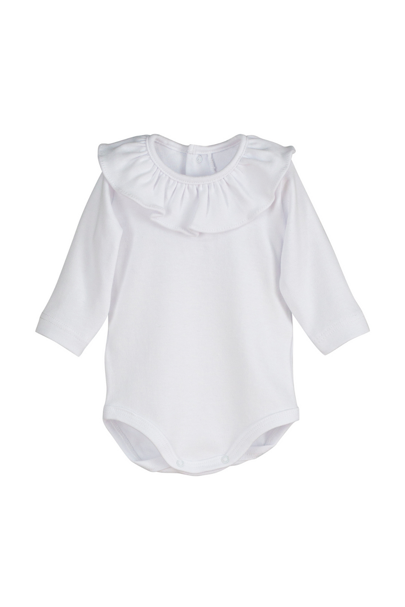 Baby frill collar 2024 bodysuit