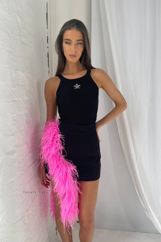 Feather Trim Skirt