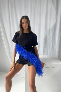 Feather Trim T Shirt