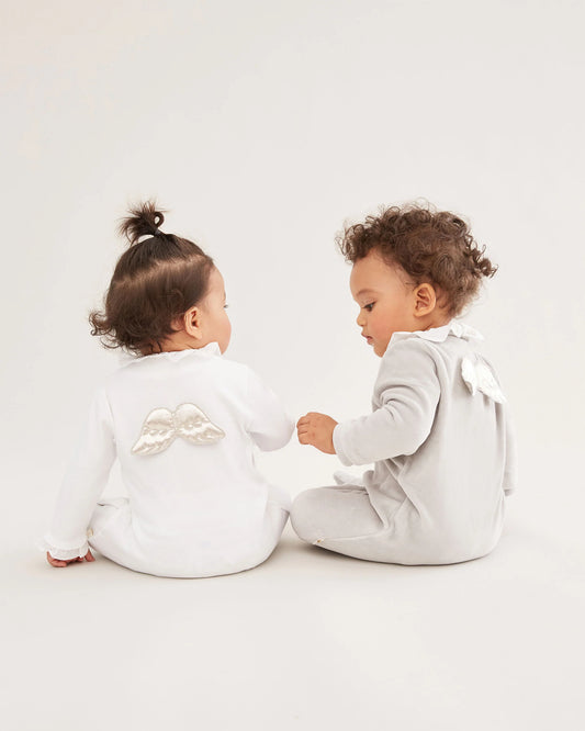 Angel Wing Pima Cotton Sleepsuit