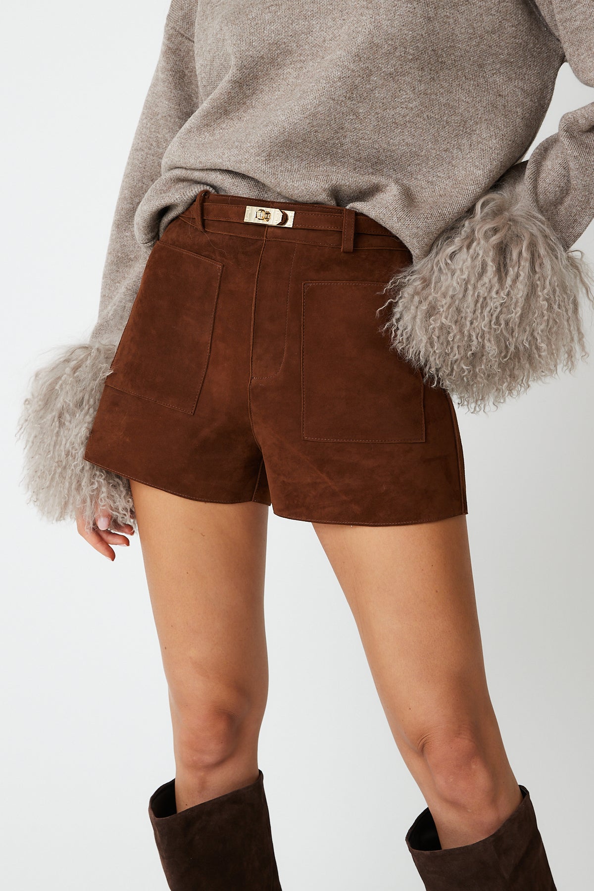 Sofia Suede Shorts