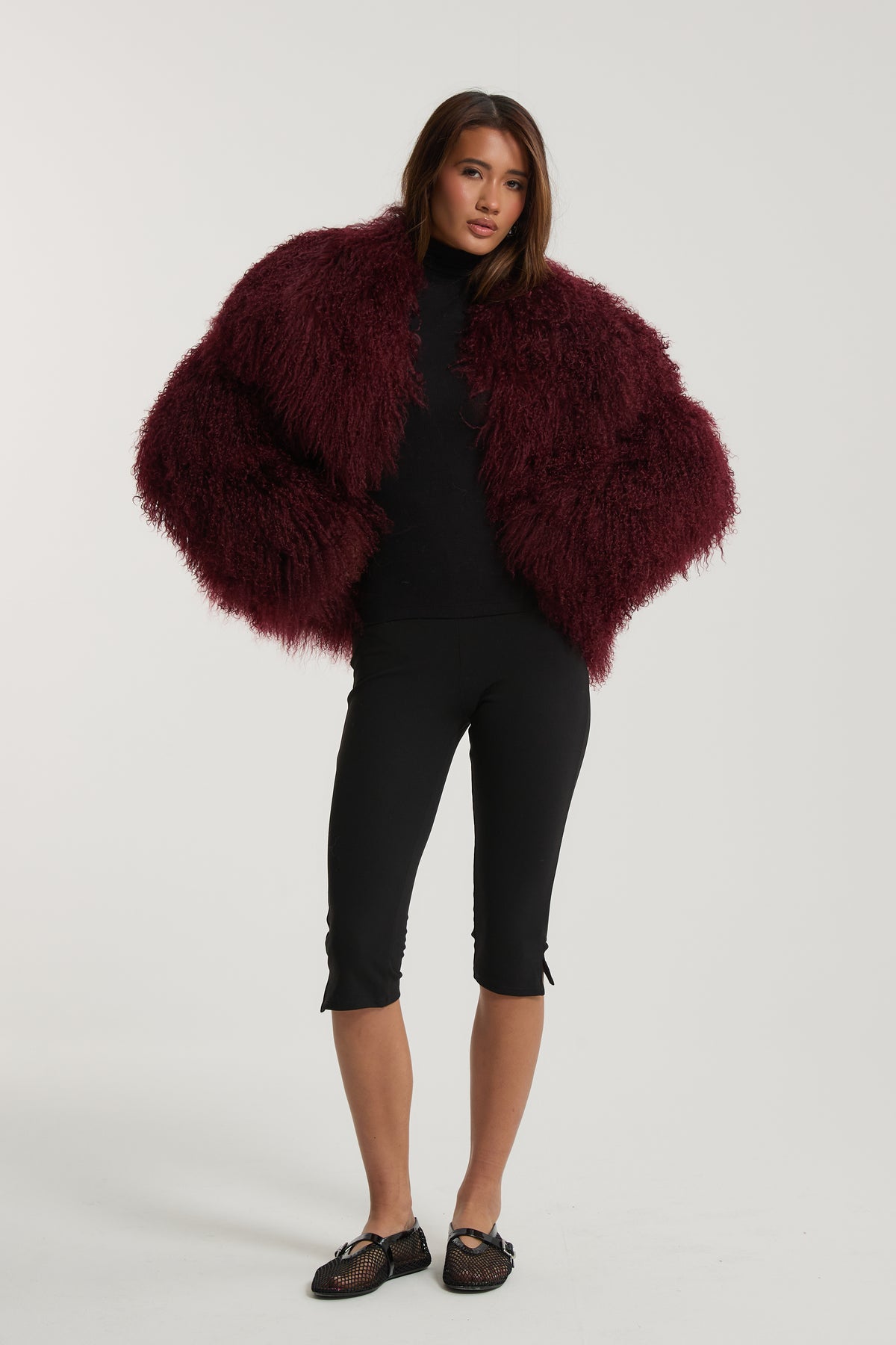 Lula Mongolian Fur Coat