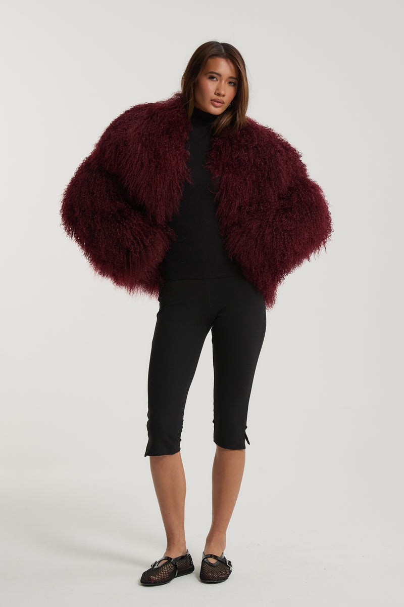 Lula Mongolian Fur Coat