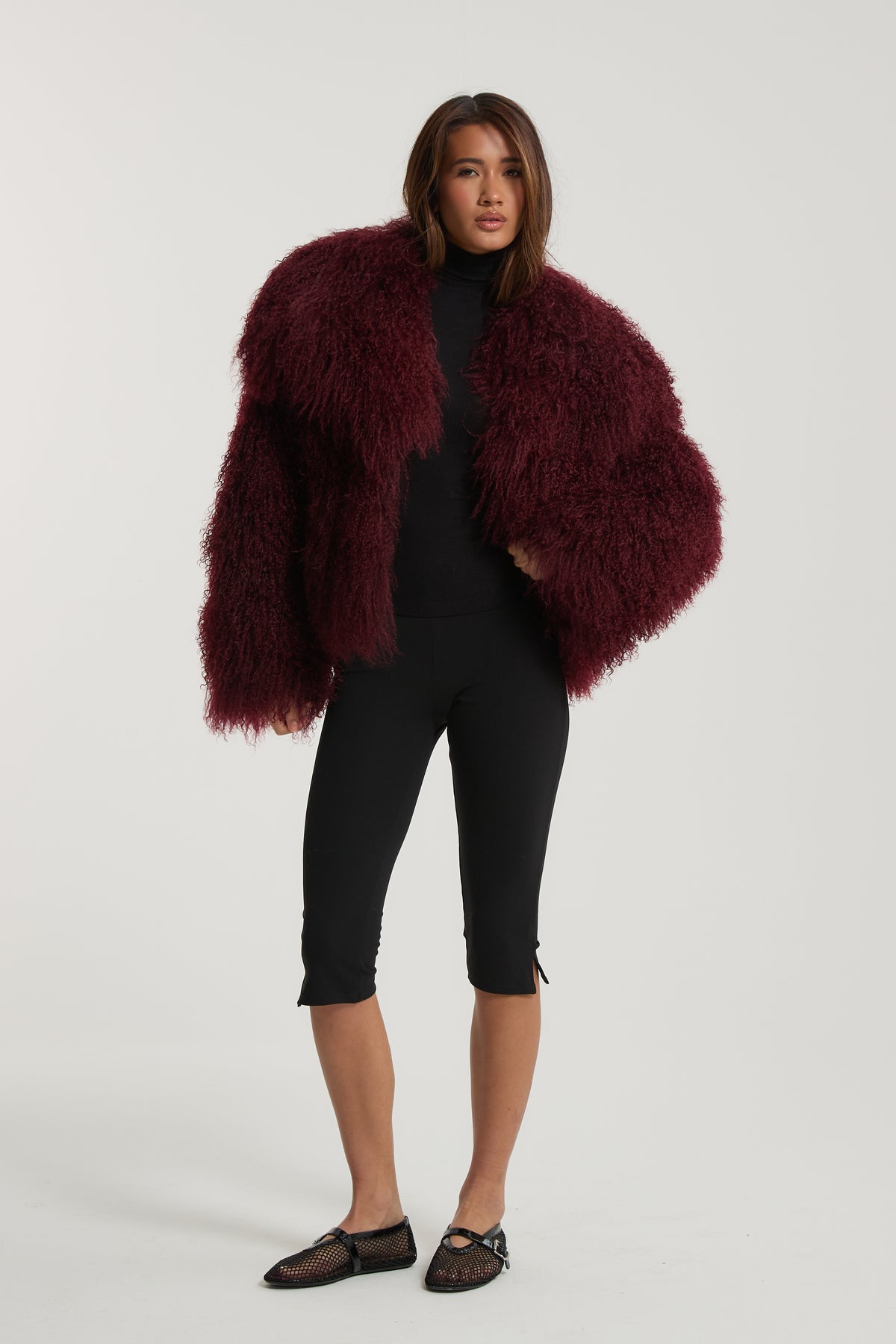 Lula Mongolian Fur Coat