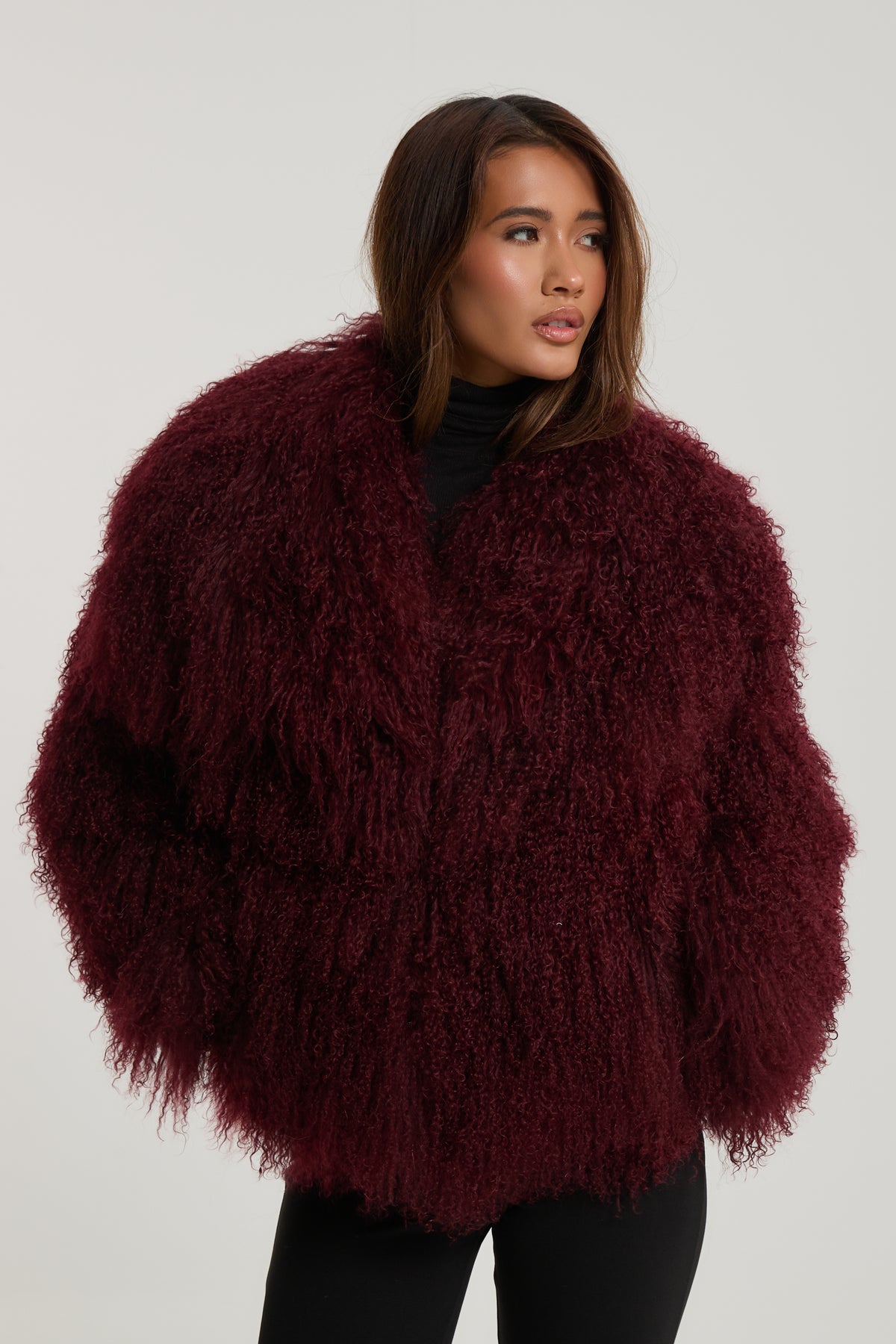 Lula Mongolian Fur Coat