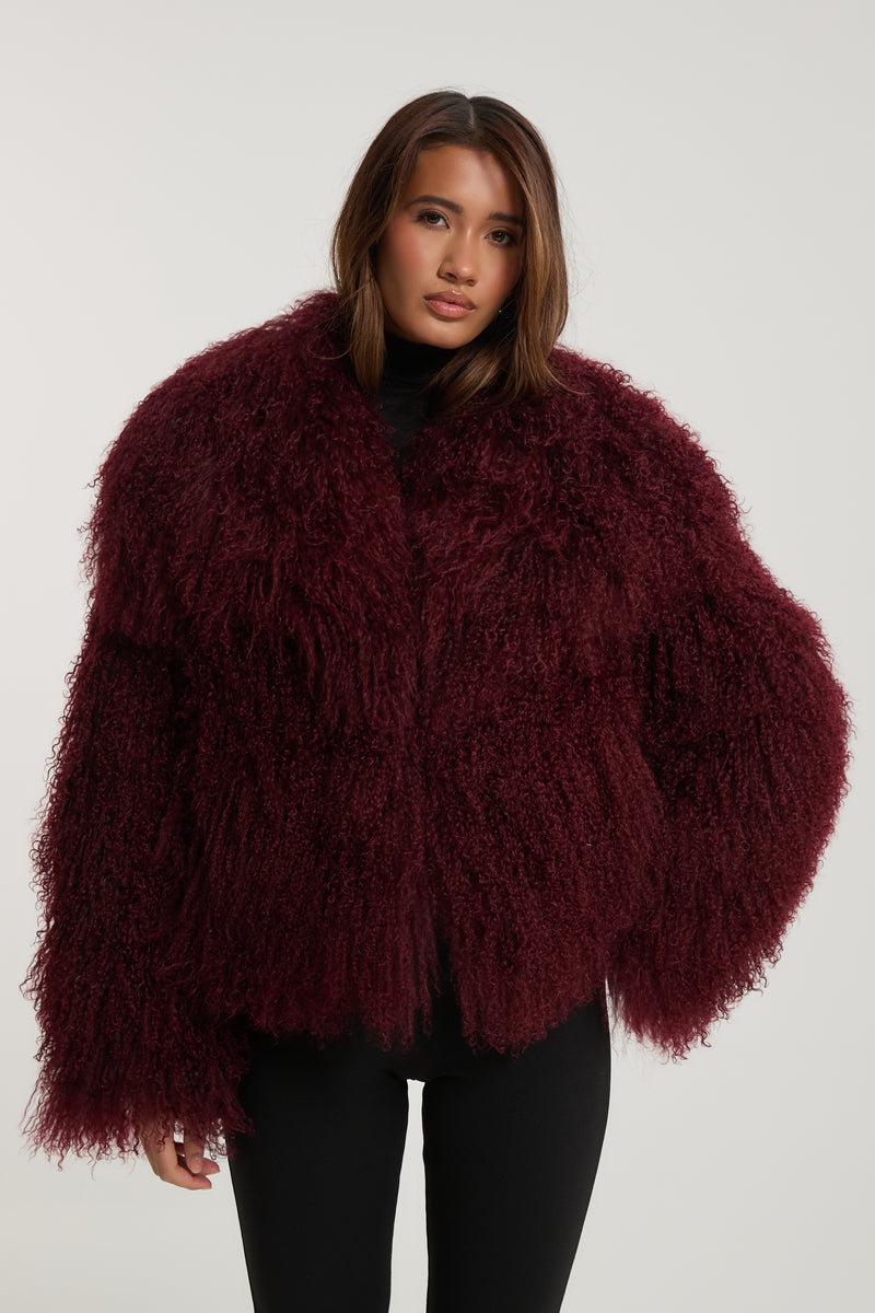 Lula Mongolian Fur Coat