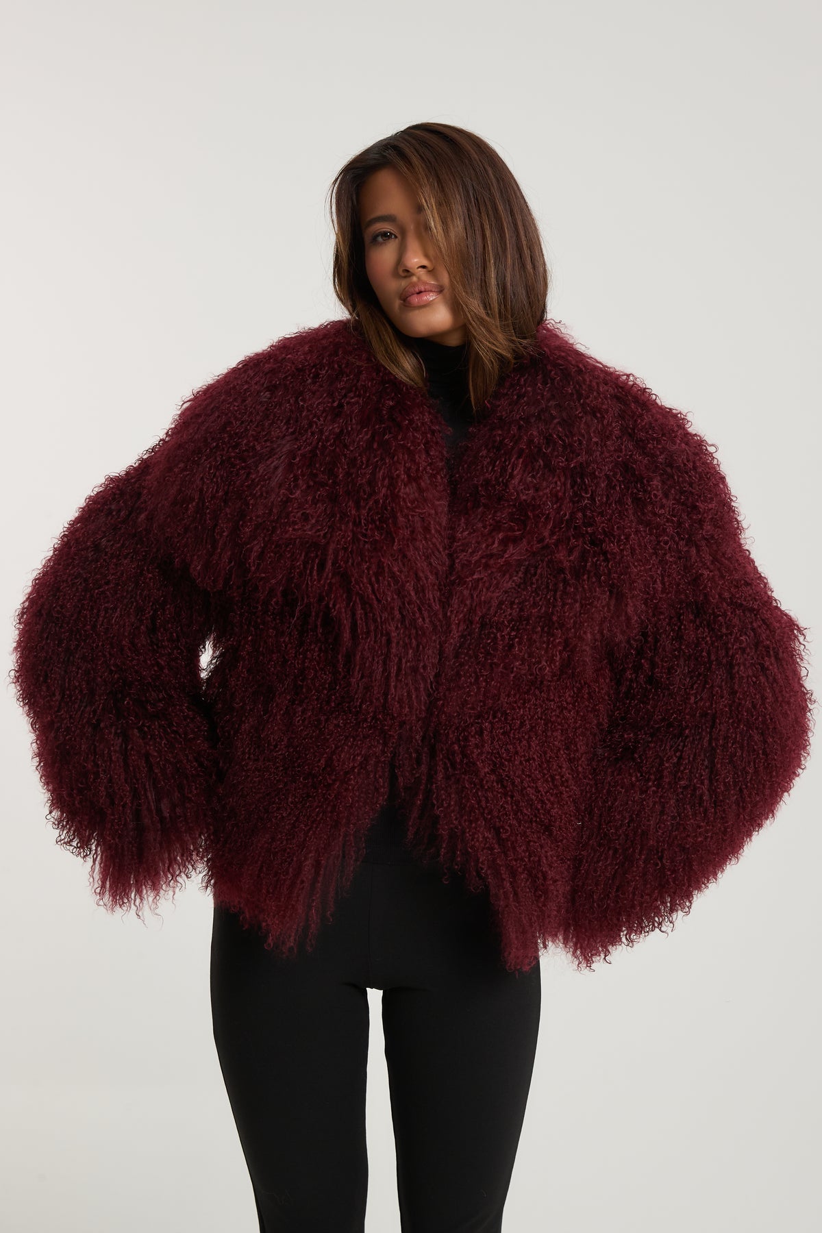 Lula Mongolian Fur Coat