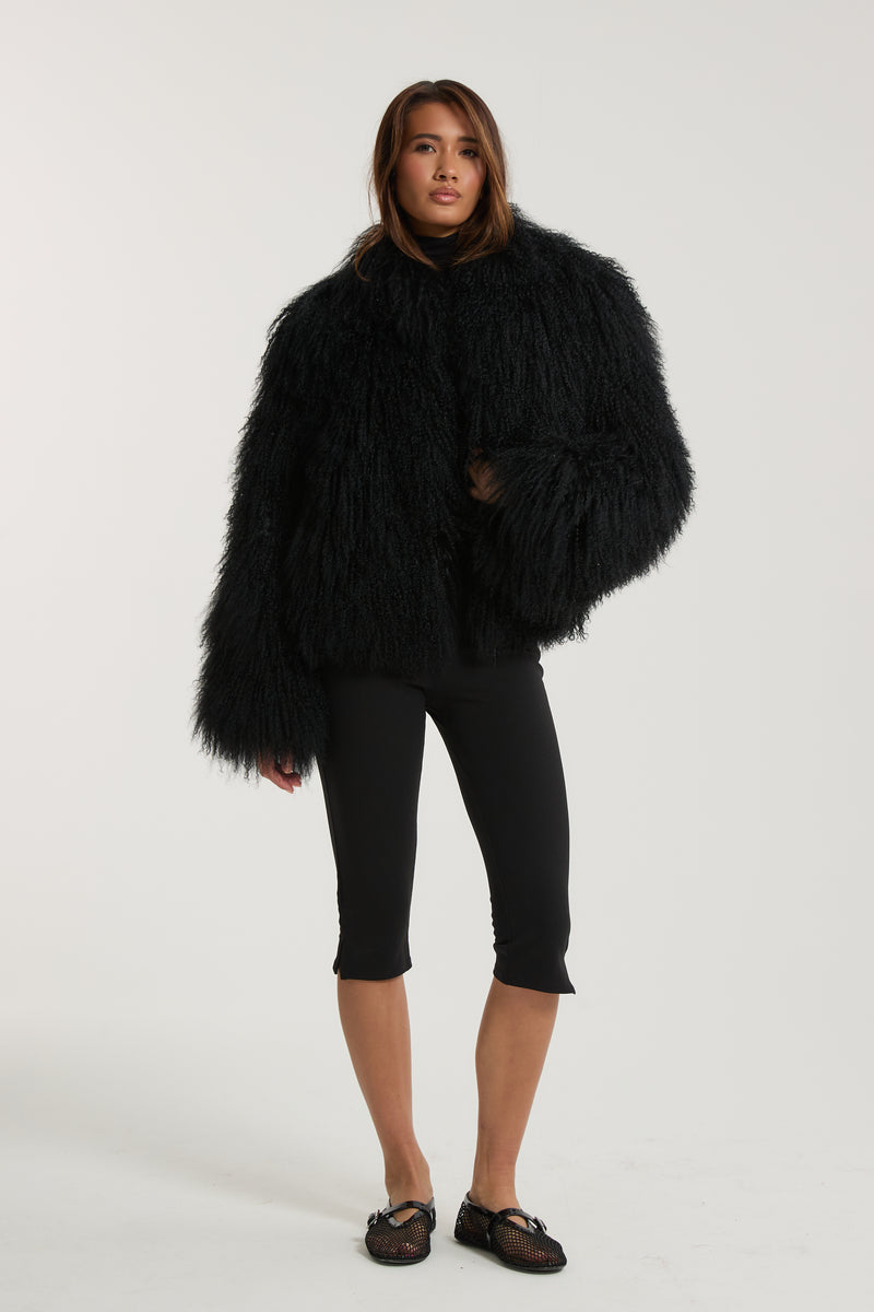 Stella Mongolian Fur Coat