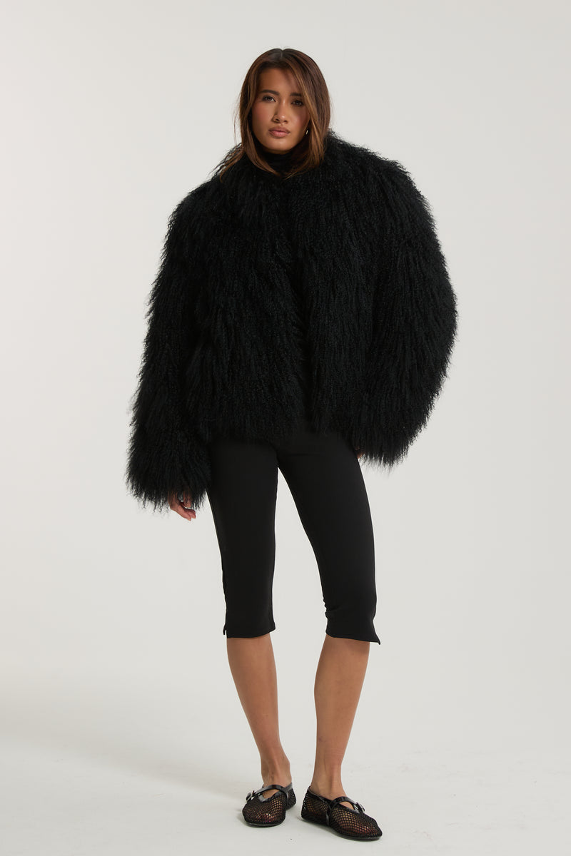 Stella Mongolian Fur Coat
