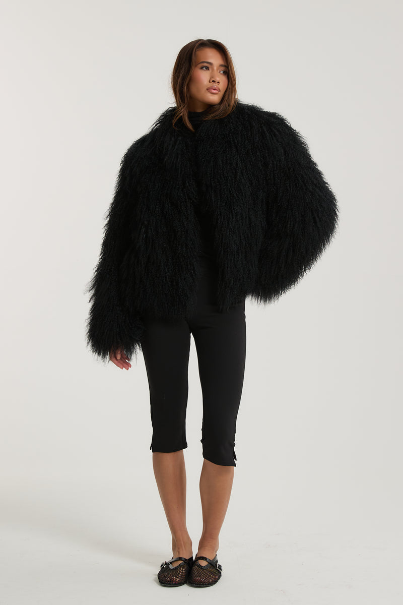 Stella Mongolian Fur Coat
