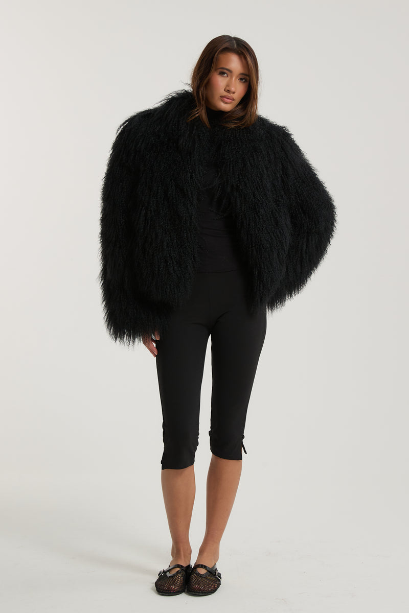 Stella Mongolian Fur Coat