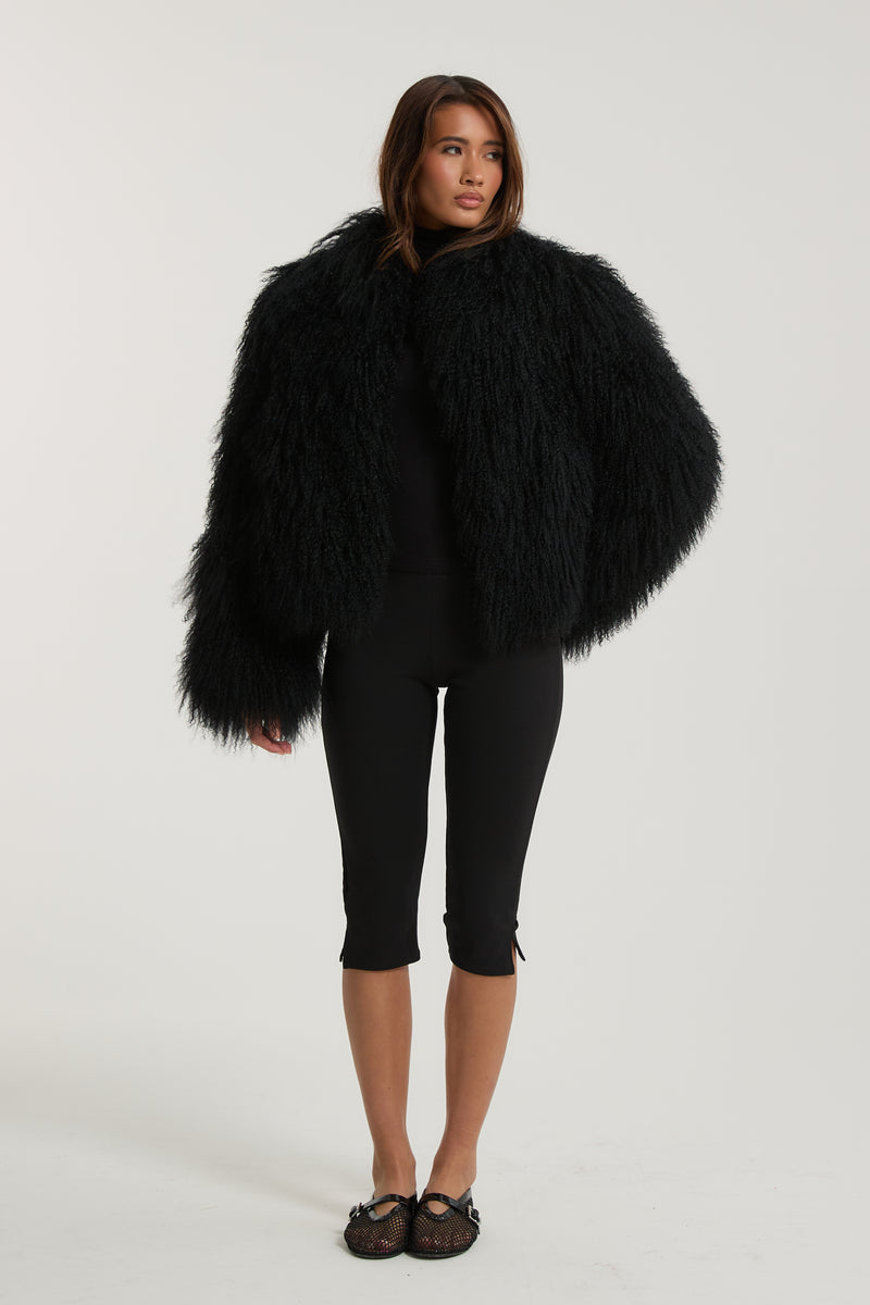 Stella Mongolian Fur Coat