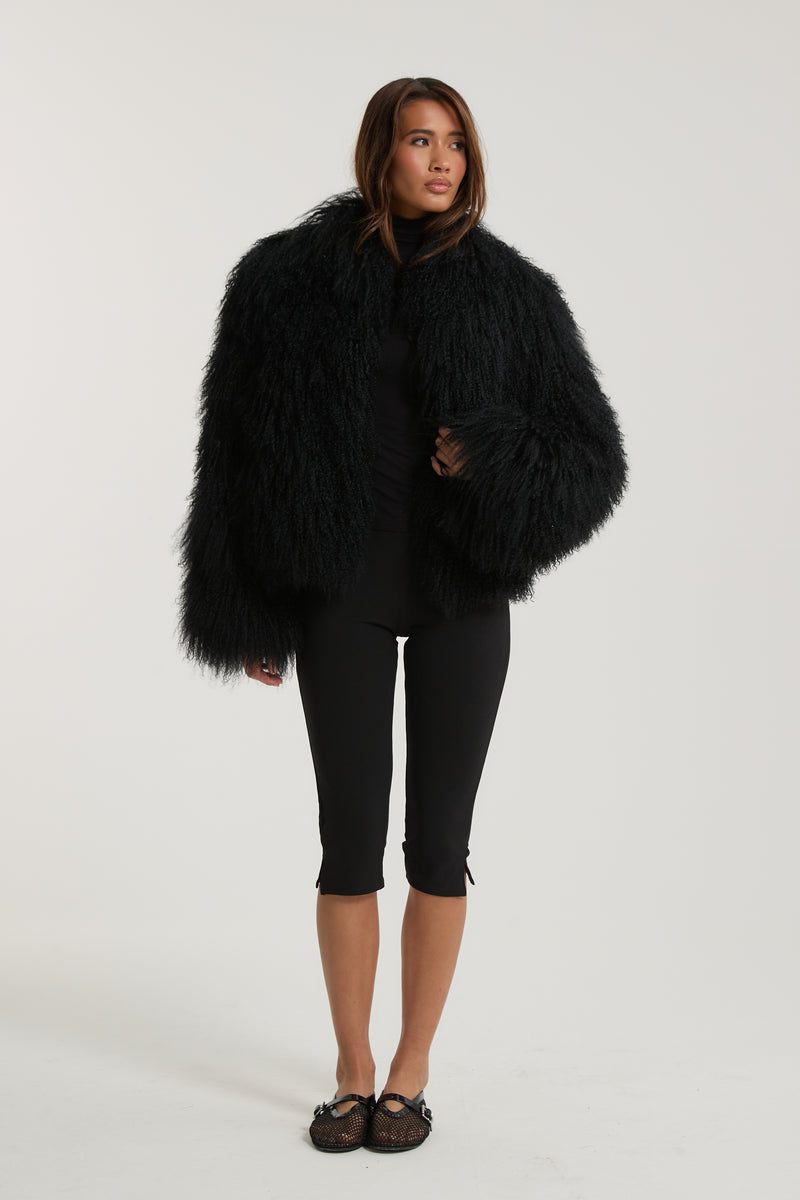 Stella Mongolian Fur Coat