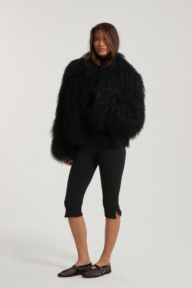 Stella Mongolian Fur Coat