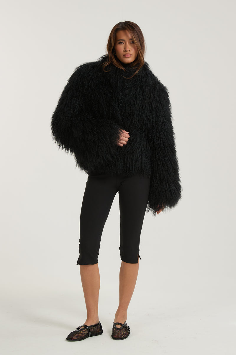 Stella Mongolian Fur Coat
