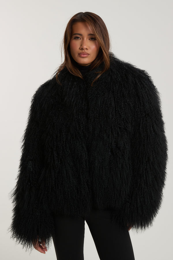 Stella Mongolian Fur Coat