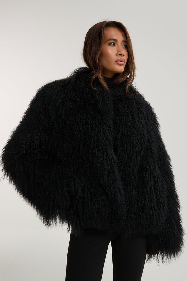 Stella Mongolian Fur Coat