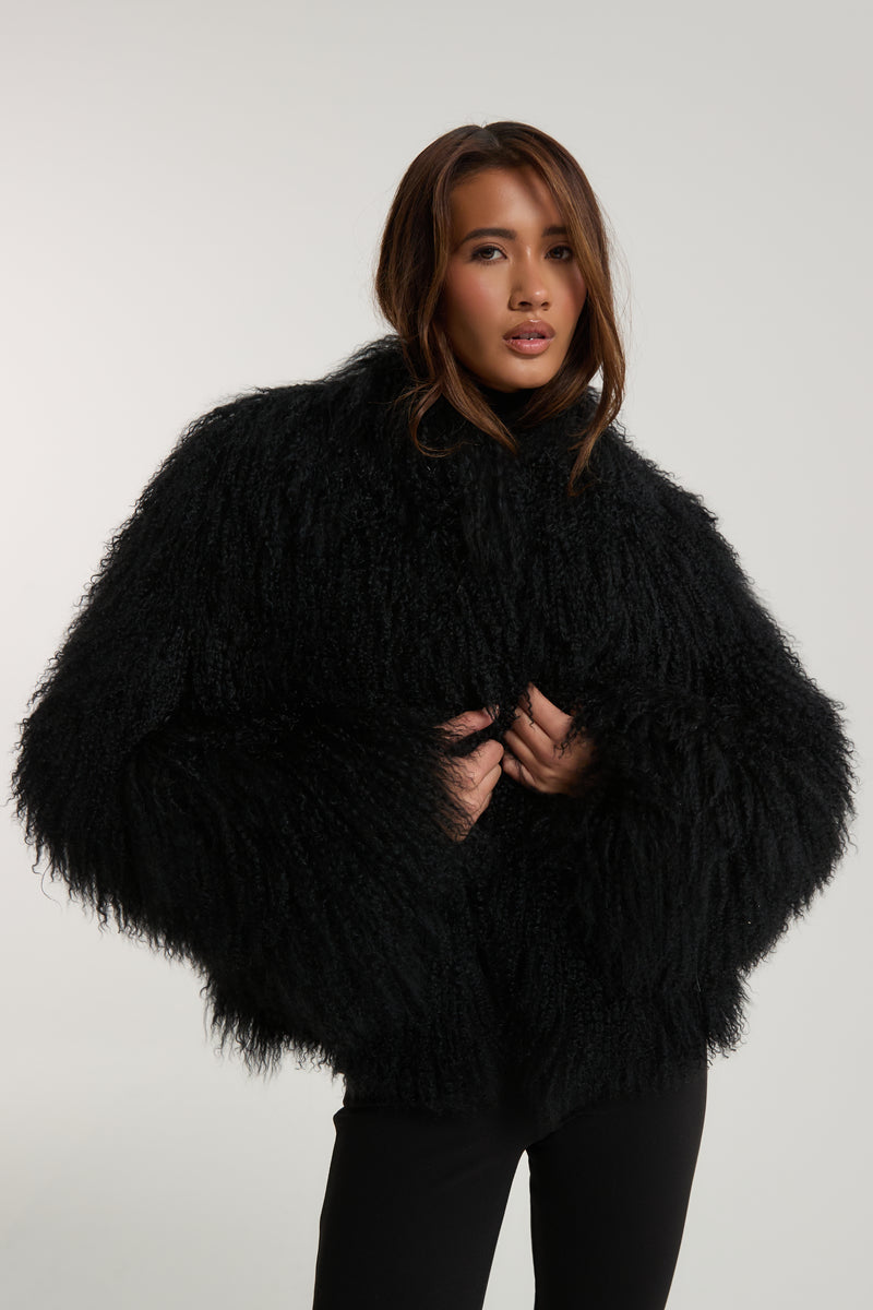 Stella Mongolian Fur Coat