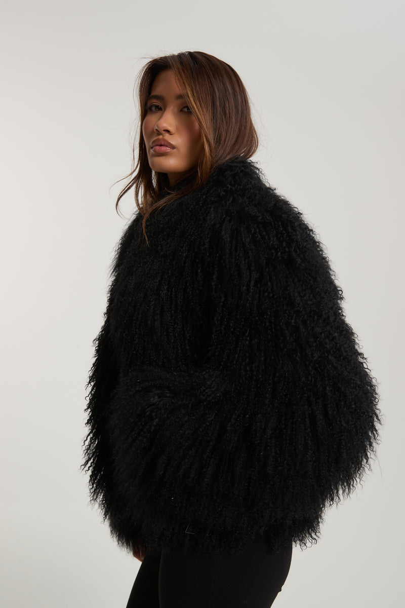 Stella Mongolian Fur Coat