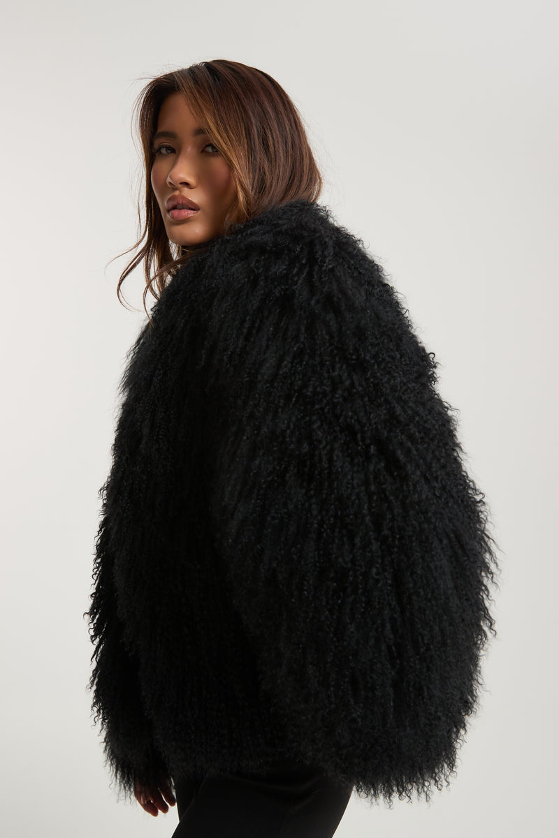 Stella Mongolian Fur Coat