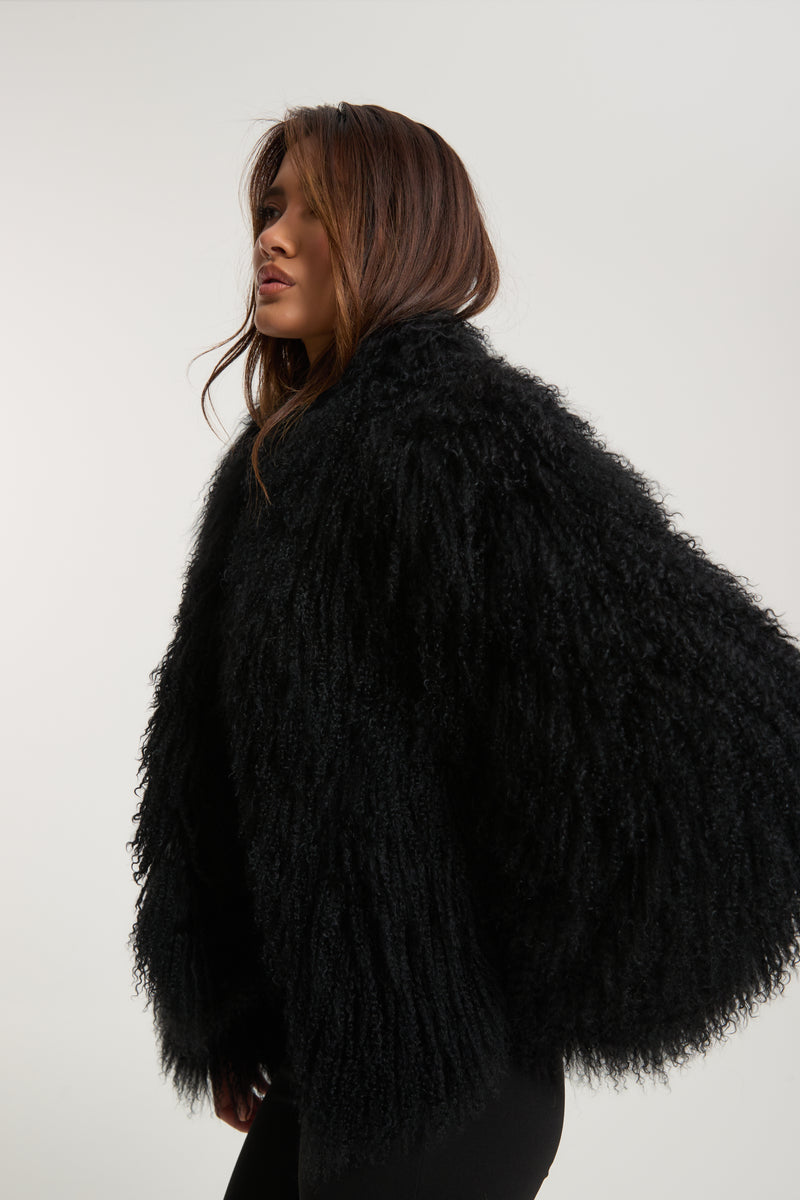 Stella Mongolian Fur Coat