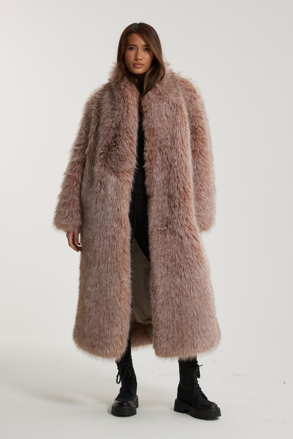 Logan Premium Long Faux Fur Coat
