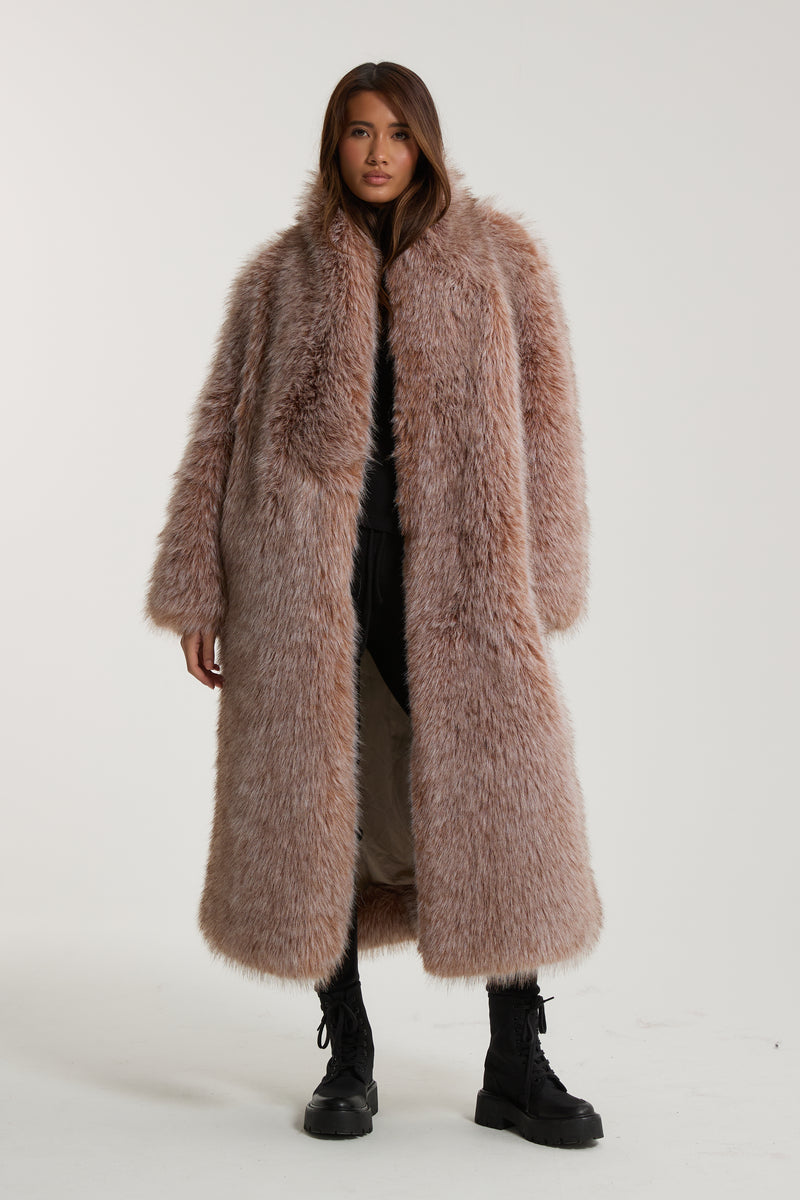 Logan Premium Long Faux Fur Coat