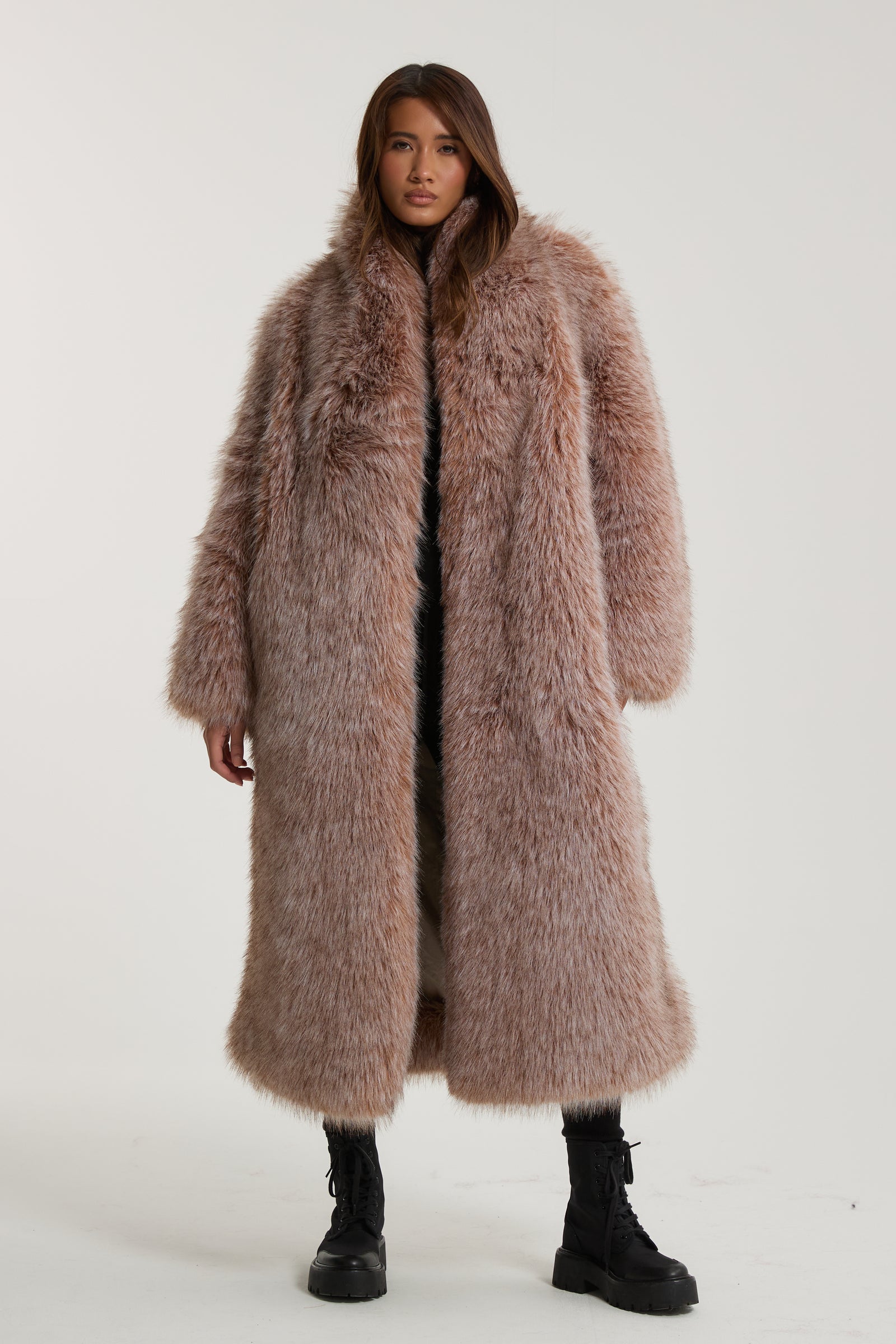 Logan Premium Long Faux Fur Coat – TwentyFall Logan Premium Long Faux Fur Coat – TwentyFall