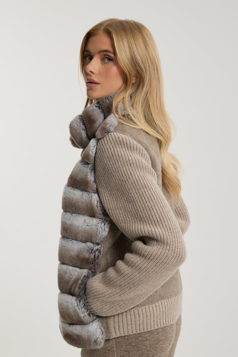 Marlene Rex Fur Cardigan